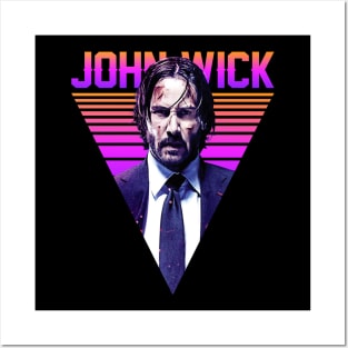 John wick Retro Posters and Art